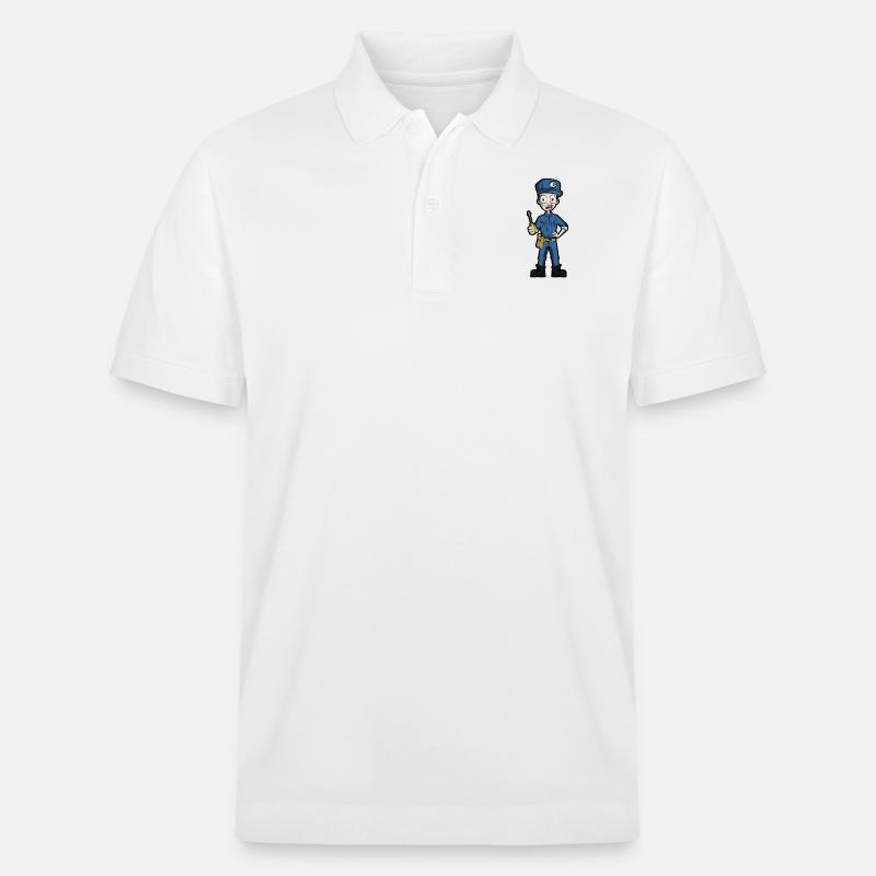 Elektriker - Stanley/Stella Unisex Bio-Poloshirt PREPSTER - Weiß