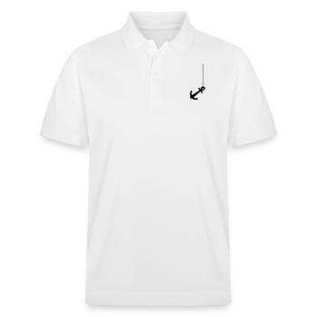 Anker mit Seil - Stanley/Stella Unisex Bio-Poloshirt PREPSTER - Weiß - Vorne - Roxy (174cm) & Andy (188cm)