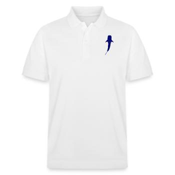Walhai - Stanley/Stella Unisex Bio-Poloshirt PREPSTER - Weiß - Vorne - Roxy (174cm) & Andy (188cm)
