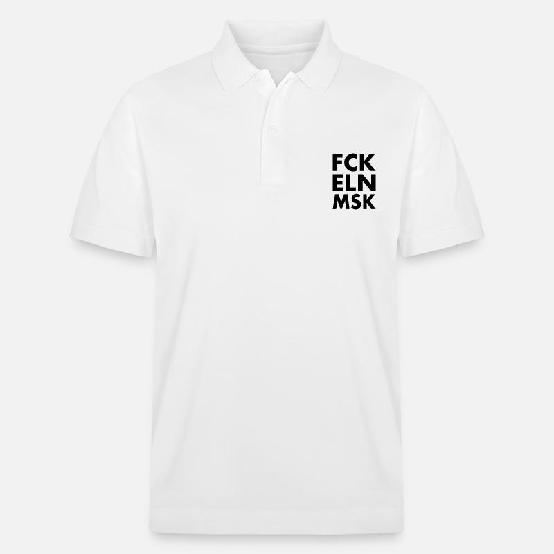 Fck eln msk - Stanley/Stella Unisex Bio-Poloshirt PREPSTER - Weiß