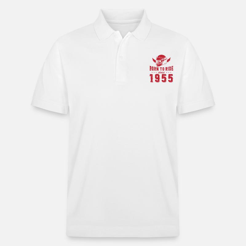 Né pour rouler depuis 1955 - Polo PREPSTER bio Stanley/Stella Unisexe - blanc