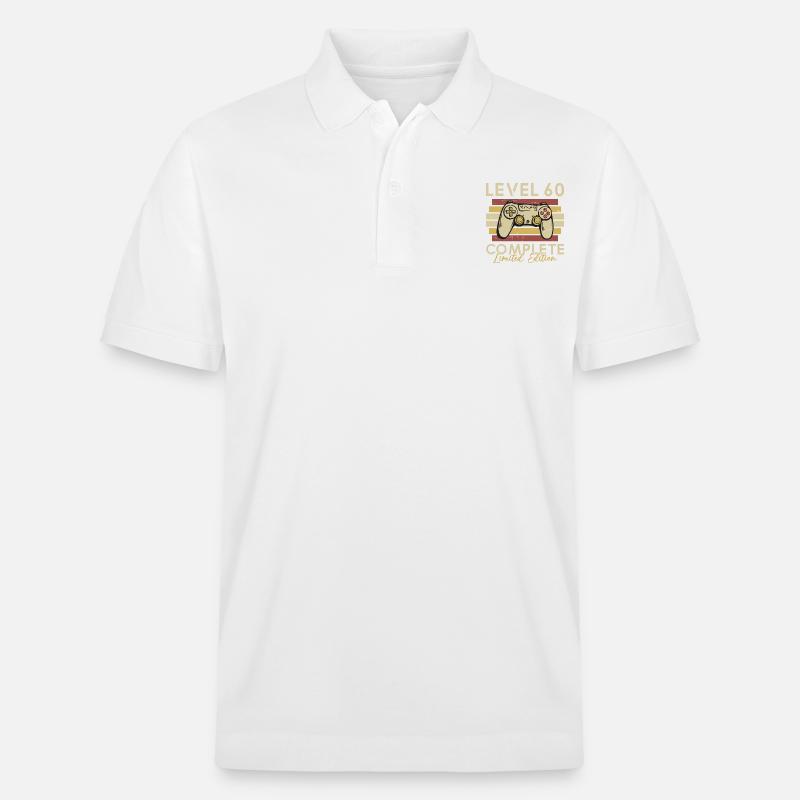 Niveau 60 Complet - Polo PREPSTER bio Stanley/Stella Unisexe - blanc