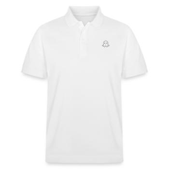 Krake - Stanley/Stella Unisex Bio-Poloshirt PREPSTER - Weiß - Vorne - Roxy (174cm) & Andy (188cm)