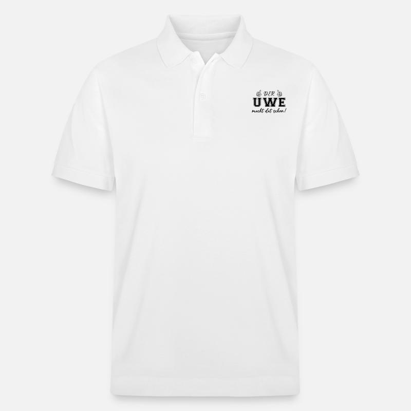 Der Uwe macht dat schon - Stanley/Stella Unisex Bio-Poloshirt PREPSTER - Weiß