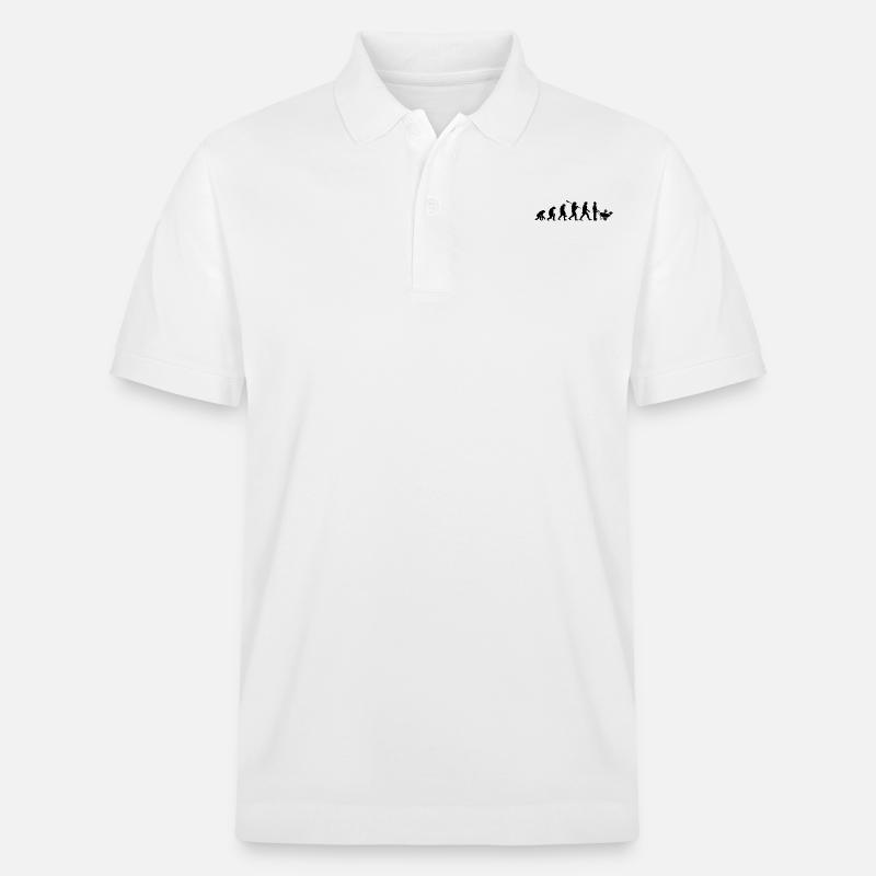 Gardener Evolution Garten Blumen Pflanzen - Stanley/Stella Unisex Bio-Poloshirt PREPSTER - Weiß