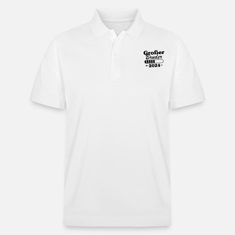 Großer Bruder Loading 2024 - Stanley/Stella Unisex Bio-Poloshirt PREPSTER - Weiß