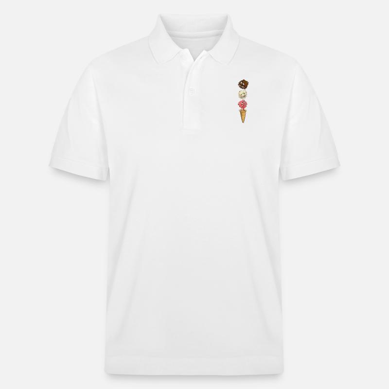 Monster Eis - Stanley/Stella Unisex Bio-Poloshirt PREPSTER - Weiß