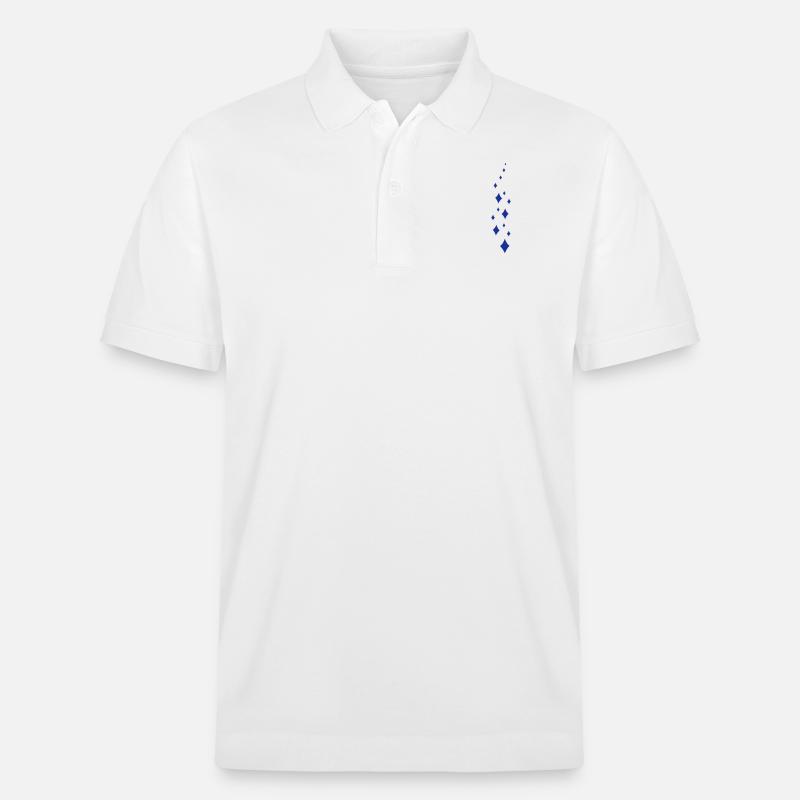 Vérifier le nuage de paillettes - Polo PREPSTER bio Stanley/Stella Unisexe - blanc