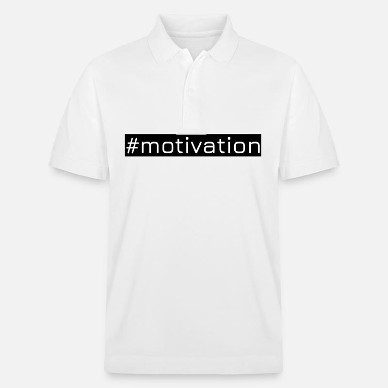 #motivation - Polo PREPSTER bio Stanley/Stella Unisexe - blanc