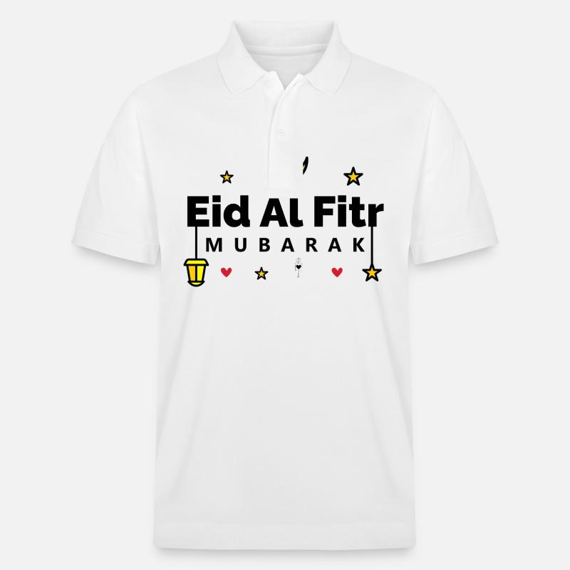 Islam Eid Mubarak - Stanley/Stella Unisex Bio-Poloshirt PREPSTER - Weiß