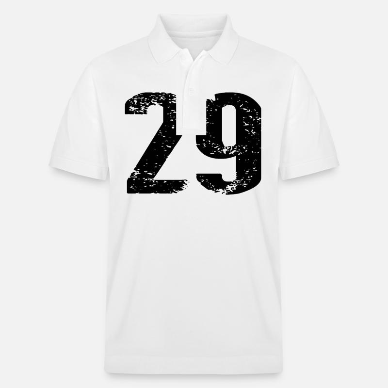 Maillot à 29 numéros - Polo PREPSTER bio Stanley/Stella Unisexe - blanc