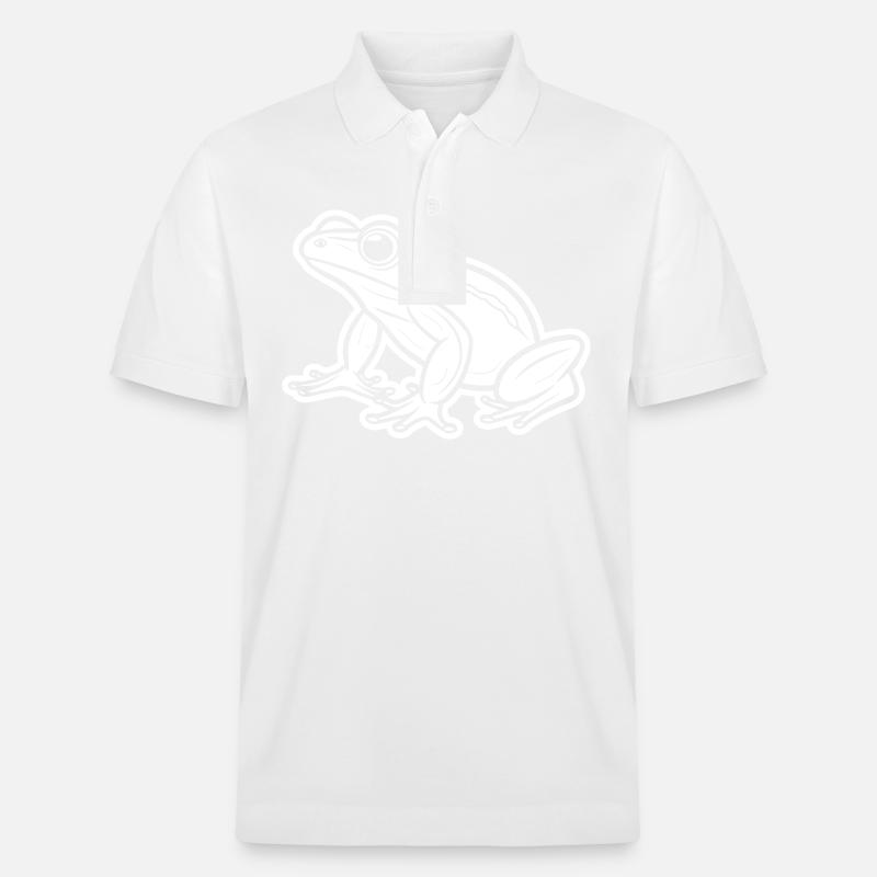 Frosch Tier - Stanley/Stella Unisex Bio-Poloshirt PREPSTER - Weiß