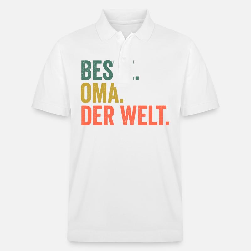 Großmutter Oma - Stanley/Stella Unisex Bio-Poloshirt PREPSTER - Weiß