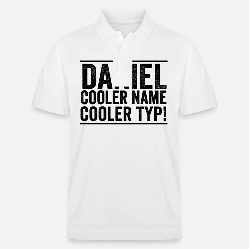 Vorname Daniel - Stanley/Stella Unisex Bio-Poloshirt PREPSTER - Weiß