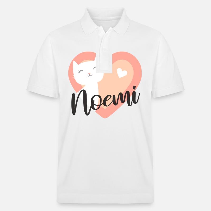 Noemi Nom Prénom Chaton - Polo PREPSTER bio Stanley/Stella Unisexe - blanc