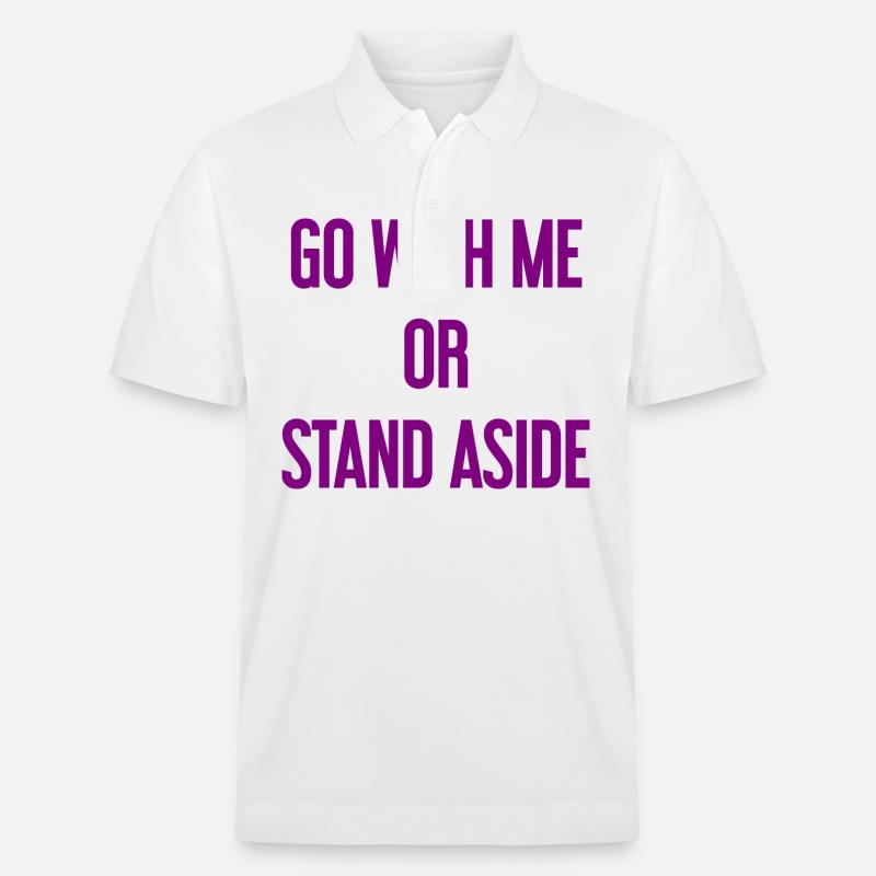 Geh mit oder beiseite - Stanley/Stella Unisex Bio-Poloshirt PREPSTER - Weiß