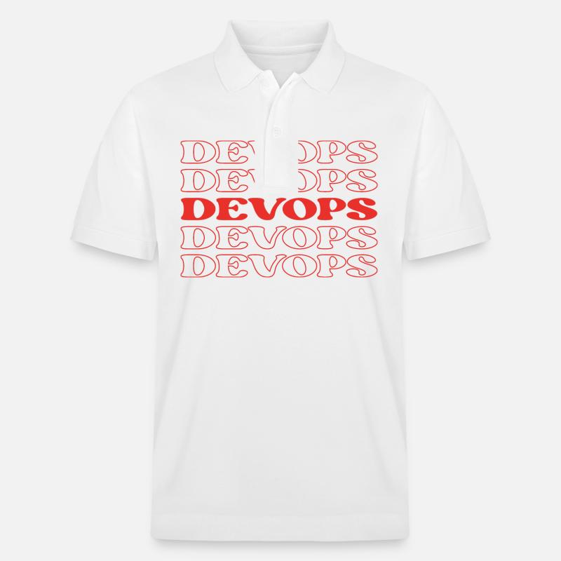 Devops Développeur Opérations Ingénieur Devops - Polo PREPSTER bio Stanley/Stella Unisexe - blanc