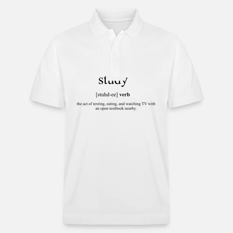 Study (studieren) Definition Dictionary - Stanley/Stella Unisex Bio-Poloshirt PREPSTER - Weiß