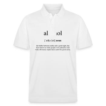 Alcohol (Alkohol) Definition Dictionary - Stanley/Stella Unisex Bio-Poloshirt PREPSTER - Weiß - Vorne - Roxy (174cm) & Andy (188cm)