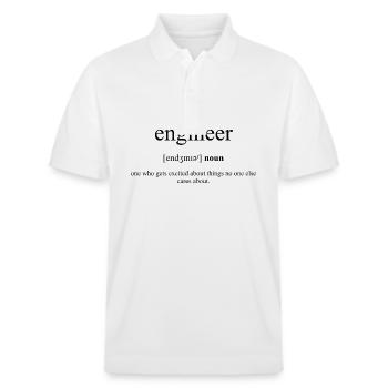 Engineer | Definition dictionary - Stanley/Stella Unisex Organic Polo Shirt PREPSTER - white - Front - Roxy (174cm) & Andy (188cm)