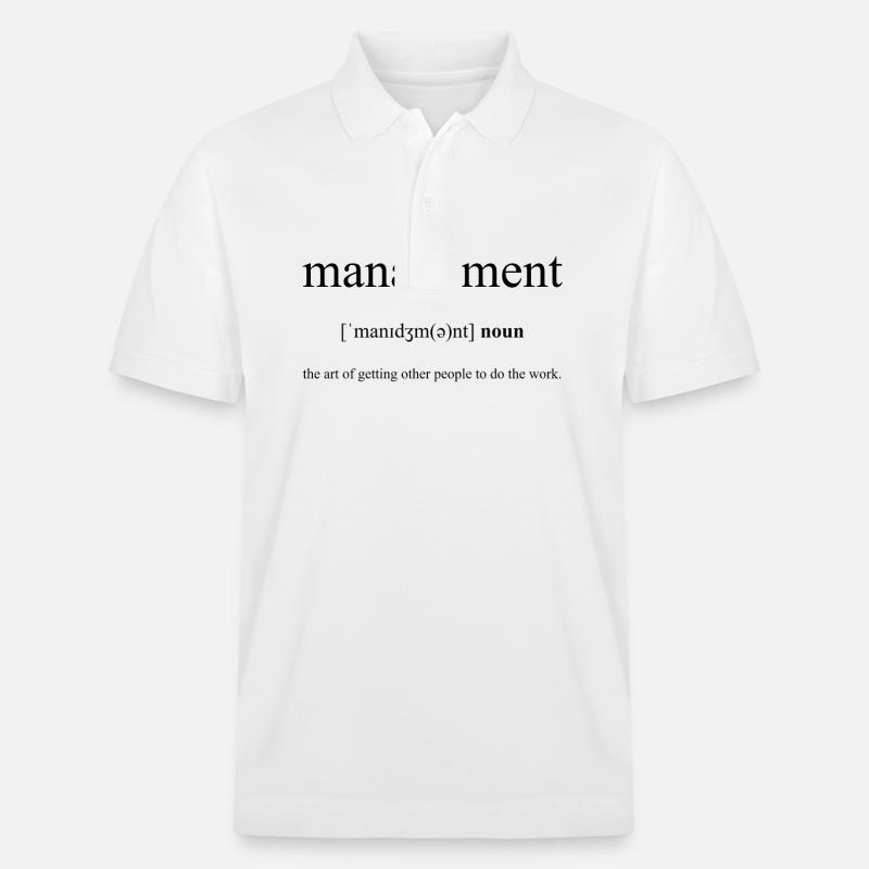 Management (Geschäftsführung) Definition - Stanley/Stella Unisex Bio-Poloshirt PREPSTER - Weiß