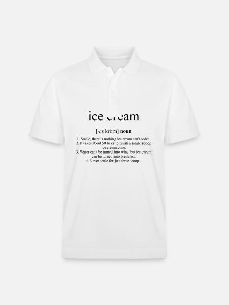 Crème Glacée - Polo PREPSTER bio Stanley/Stella Unisexe - blanc