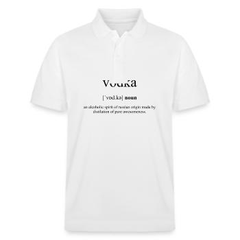 Vodka (Vodka) Dictionnaire de définition - Polo PREPSTER bio Stanley/Stella Unisexe - blanc - Devant - Roxy (174cm) & Andy (188cm)