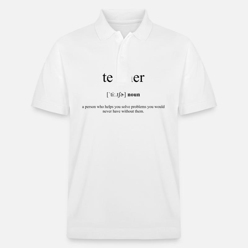Dictionnaire de définition des enseignants. - Polo PREPSTER bio Stanley/Stella Unisexe - blanc