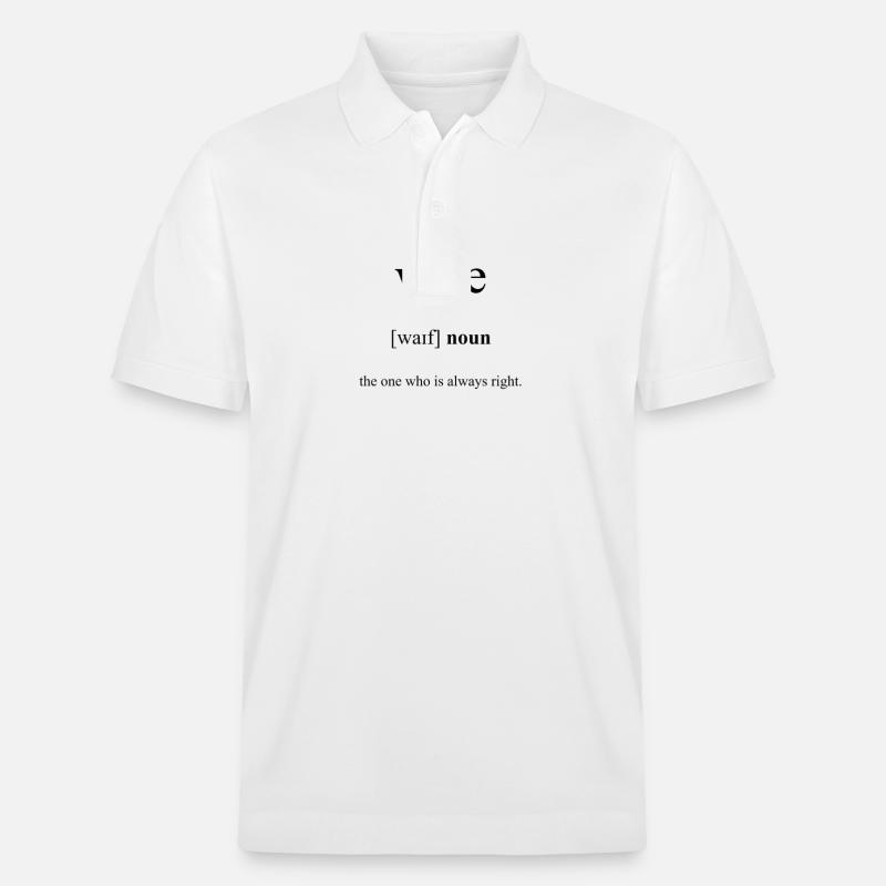 Épouse (Ehefrau) Définition Dictionnaire - Polo PREPSTER bio Stanley/Stella Unisexe - blanc