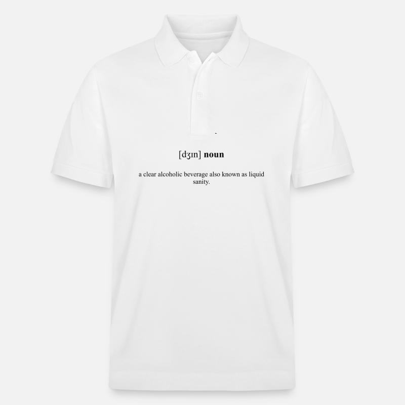 Dictionnaire de définition du gin - Polo PREPSTER bio Stanley/Stella Unisexe - blanc