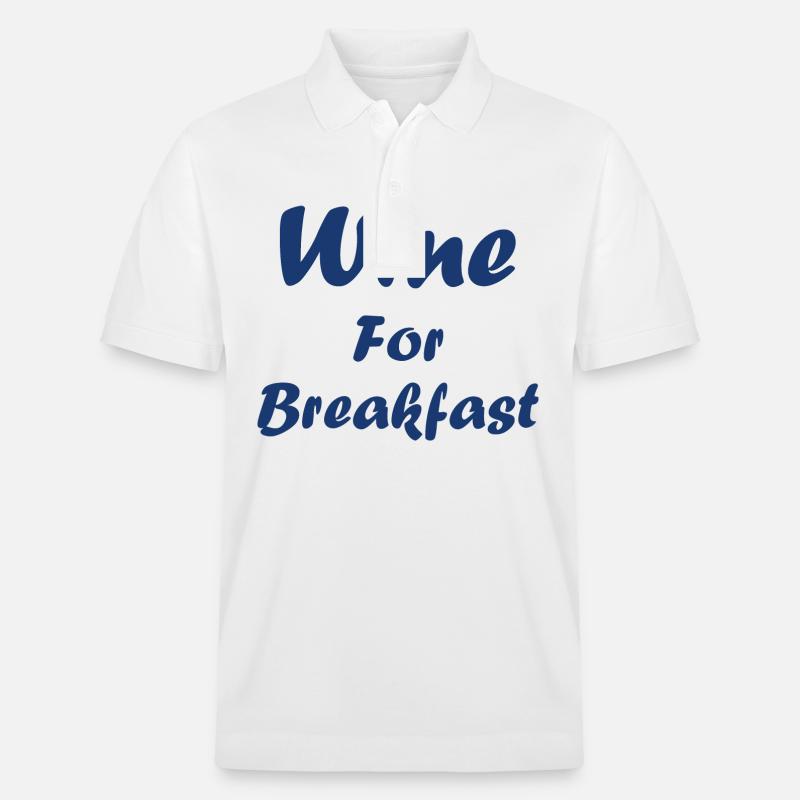 Wine for breakfast - Polo PREPSTER bio Stanley/Stella Unisexe - blanc
