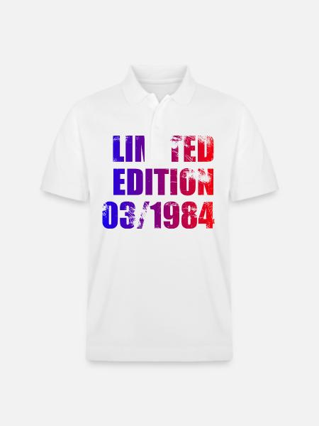 40e anniversaire édition limitée 03/1984 - Polo PREPSTER bio Stanley/Stella Unisexe - blanc
