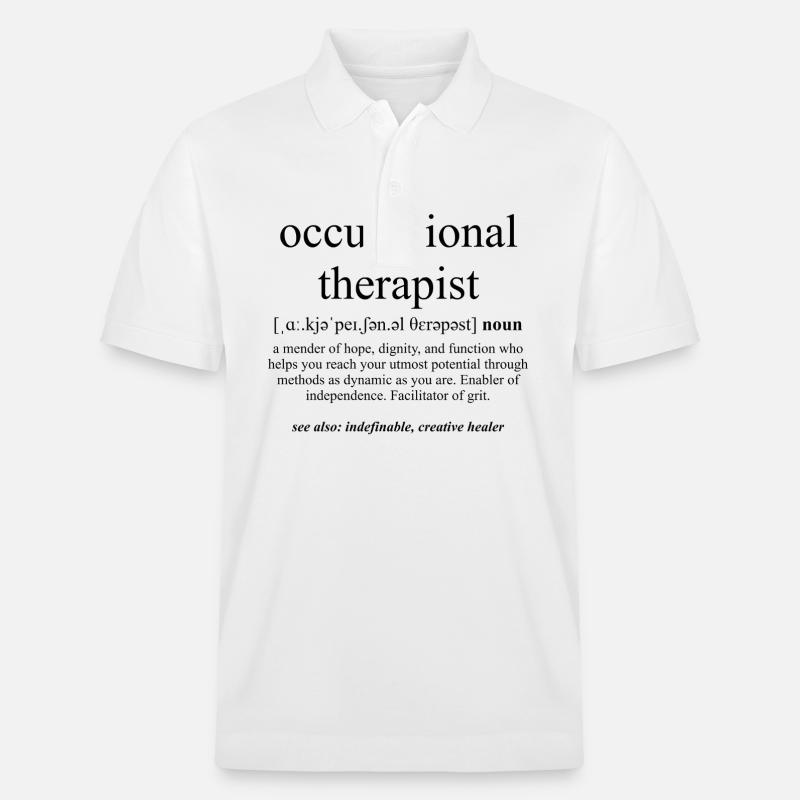 Occupational Therapist (Ergotherapeut) - Stanley/Stella Unisex Bio-Poloshirt PREPSTER - Weiß
