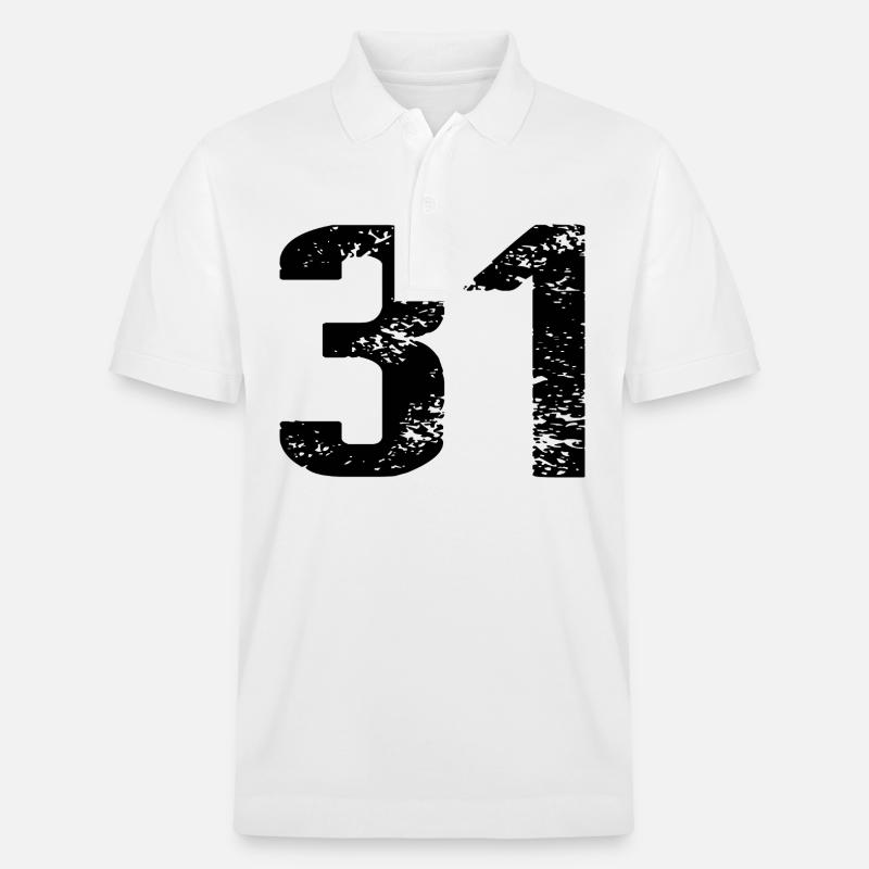 Maillot à 31 numéros - Polo PREPSTER bio Stanley/Stella Unisexe - blanc
