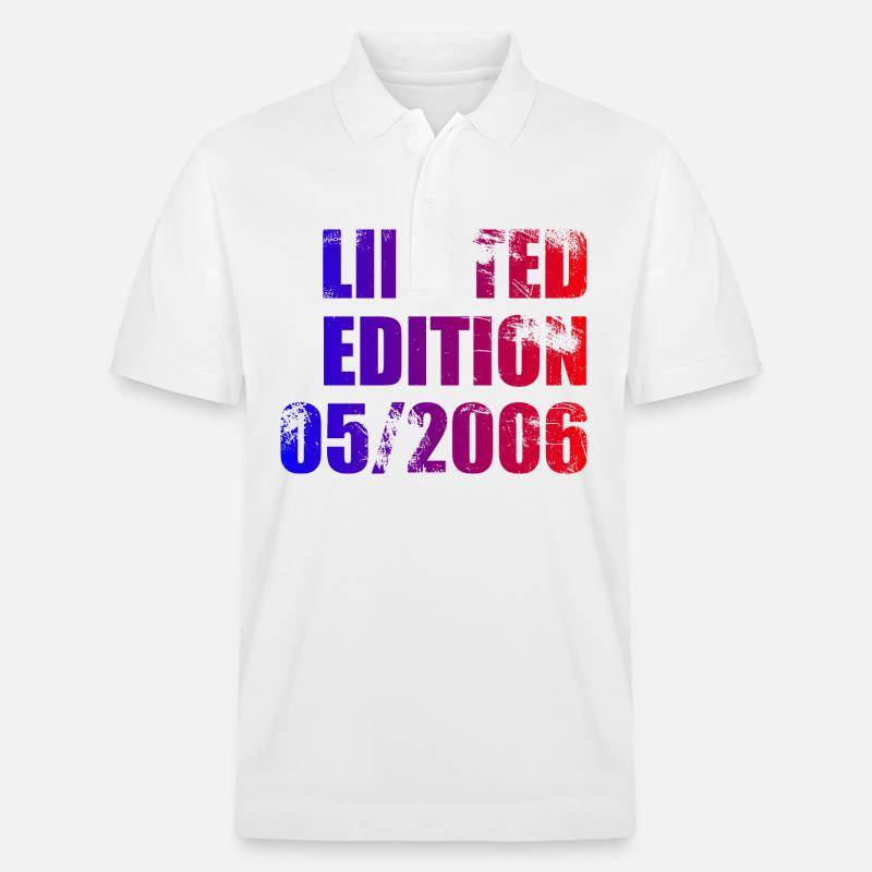 18e Anniversaire Edition Limitée 05/2006 - Polo PREPSTER bio Stanley/Stella Unisexe - blanc