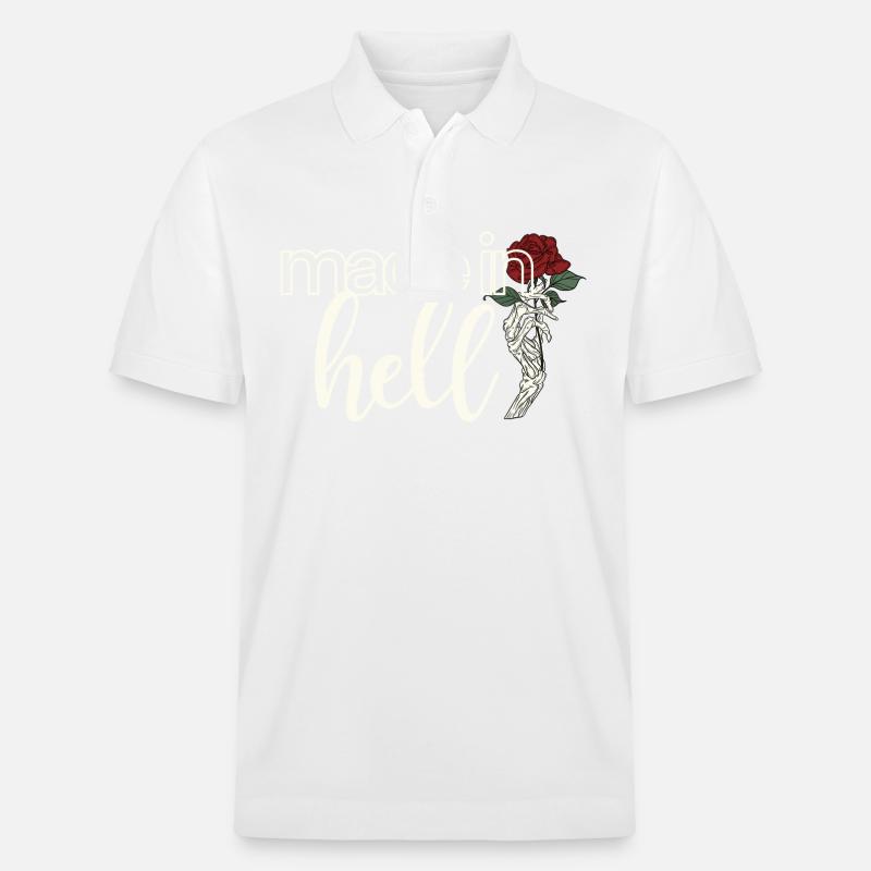 Made in Hell - Stanley/Stella Unisex Bio-Poloshirt PREPSTER - Weiß