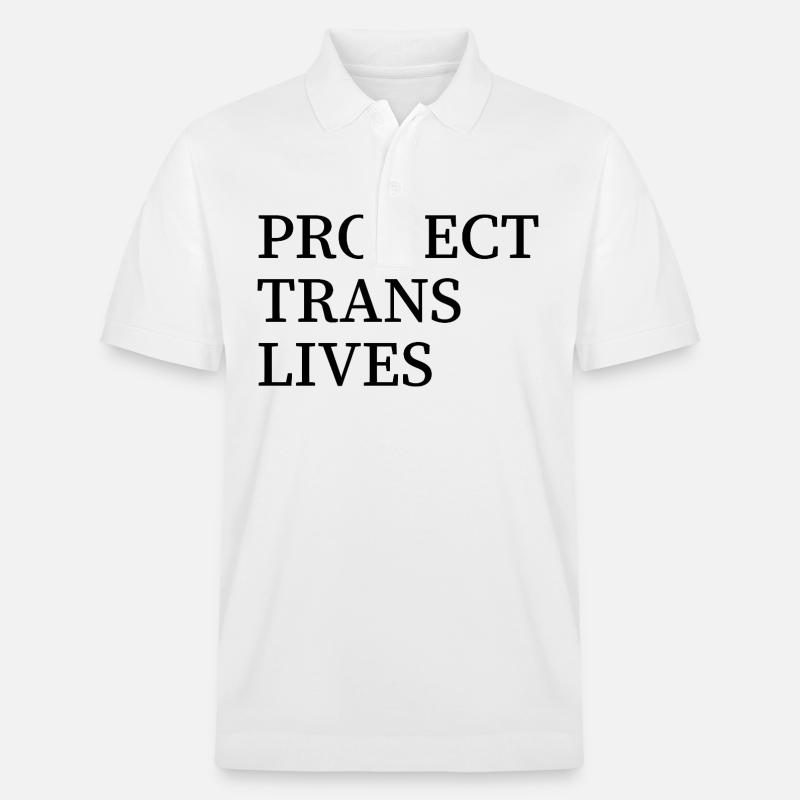 Protéger les vies trans - Polo PREPSTER bio Stanley/Stella Unisexe - blanc