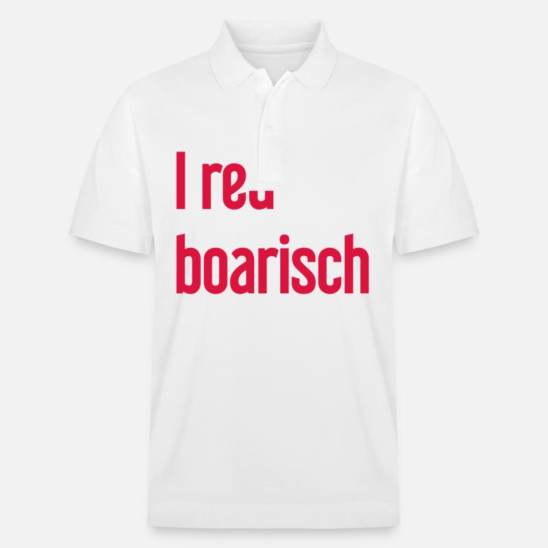 I boarisch rouge - Polo PREPSTER bio Stanley/Stella Unisexe - blanc