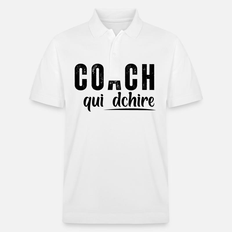 Coach Wer - Stanley/Stella Unisex Bio-Poloshirt PREPSTER - Weiß