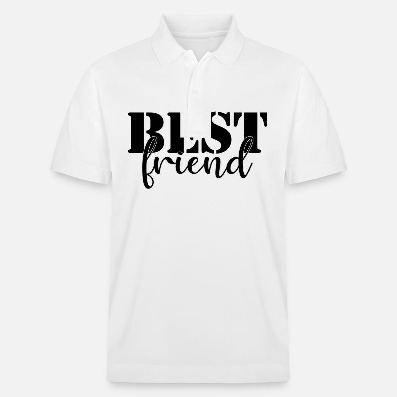 Bester Freund Hund - Stanley/Stella Unisex Bio-Poloshirt PREPSTER - Weiß