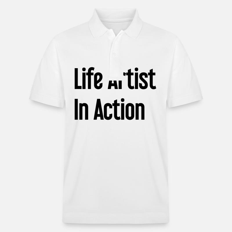 Lebenskünstler im Einsatz - Stanley/Stella Unisex Bio-Poloshirt PREPSTER - Weiß