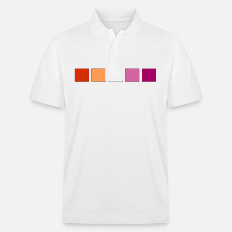 Fierté lesbienne subtile - Polo PREPSTER bio Stanley/Stella Unisexe - blanc