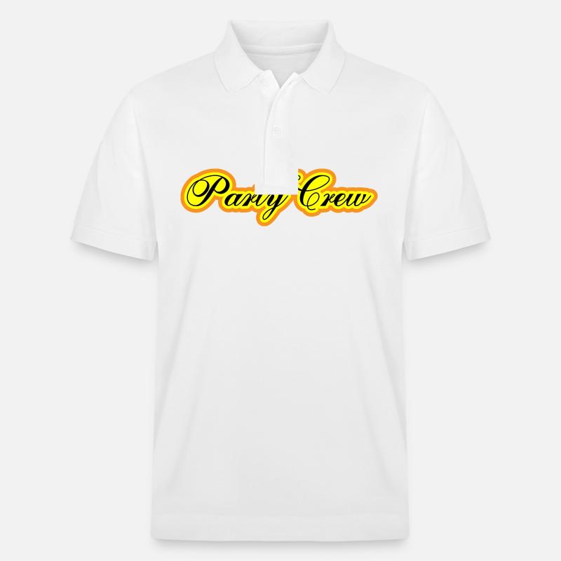 Party Crew - Stanley/Stella Unisex Bio-Poloshirt PREPSTER - Weiß
