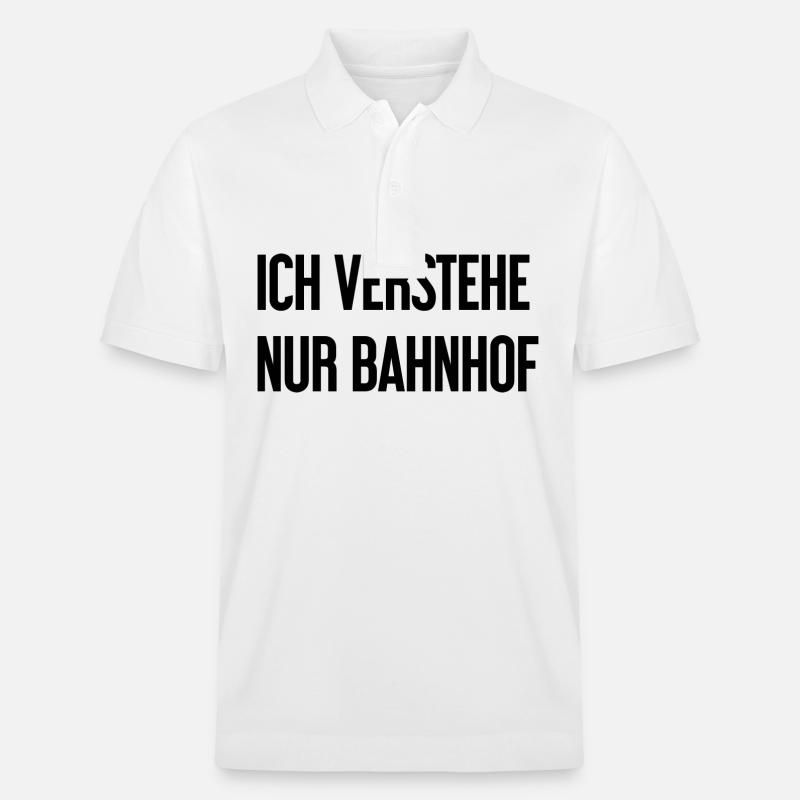 Ich verstehe nur Bahnhof - Stanley/Stella Unisex Bio-Poloshirt PREPSTER - Weiß