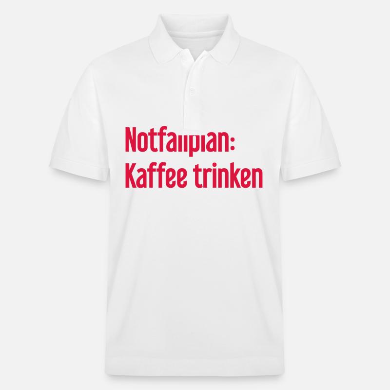 Plan d’urgence pour le café - Polo PREPSTER bio Stanley/Stella Unisexe - blanc