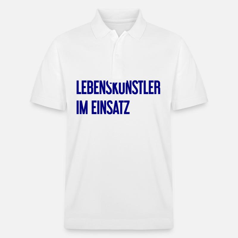 Lebenskünstler im Einsatz - Stanley/Stella Unisex Bio-Poloshirt PREPSTER - Weiß