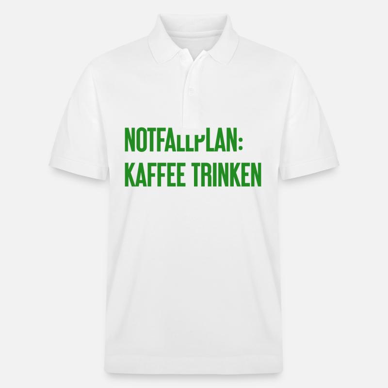 Plan d’urgence pour le café - Polo PREPSTER bio Stanley/Stella Unisexe - blanc