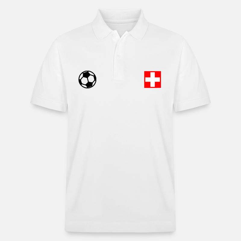Schweiz - Stanley/Stella Unisex Bio-Poloshirt PREPSTER - Weiß
