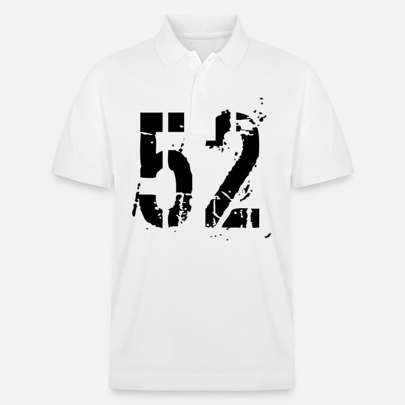 Nummer 52 - Stanley/Stella Unisex Bio-Poloshirt PREPSTER - Weiß