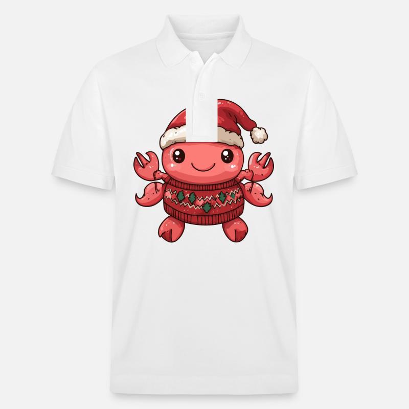 Crabe Crabe Noël - Polo PREPSTER bio Stanley/Stella Unisexe - blanc